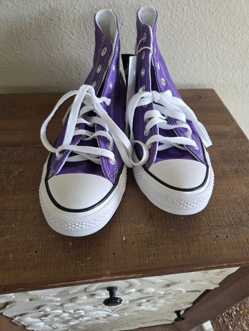 Converse Chuck Taylor All Star High-Top Sneaker Size 9 New Electric Purple Y2K - Picture 3 of 9